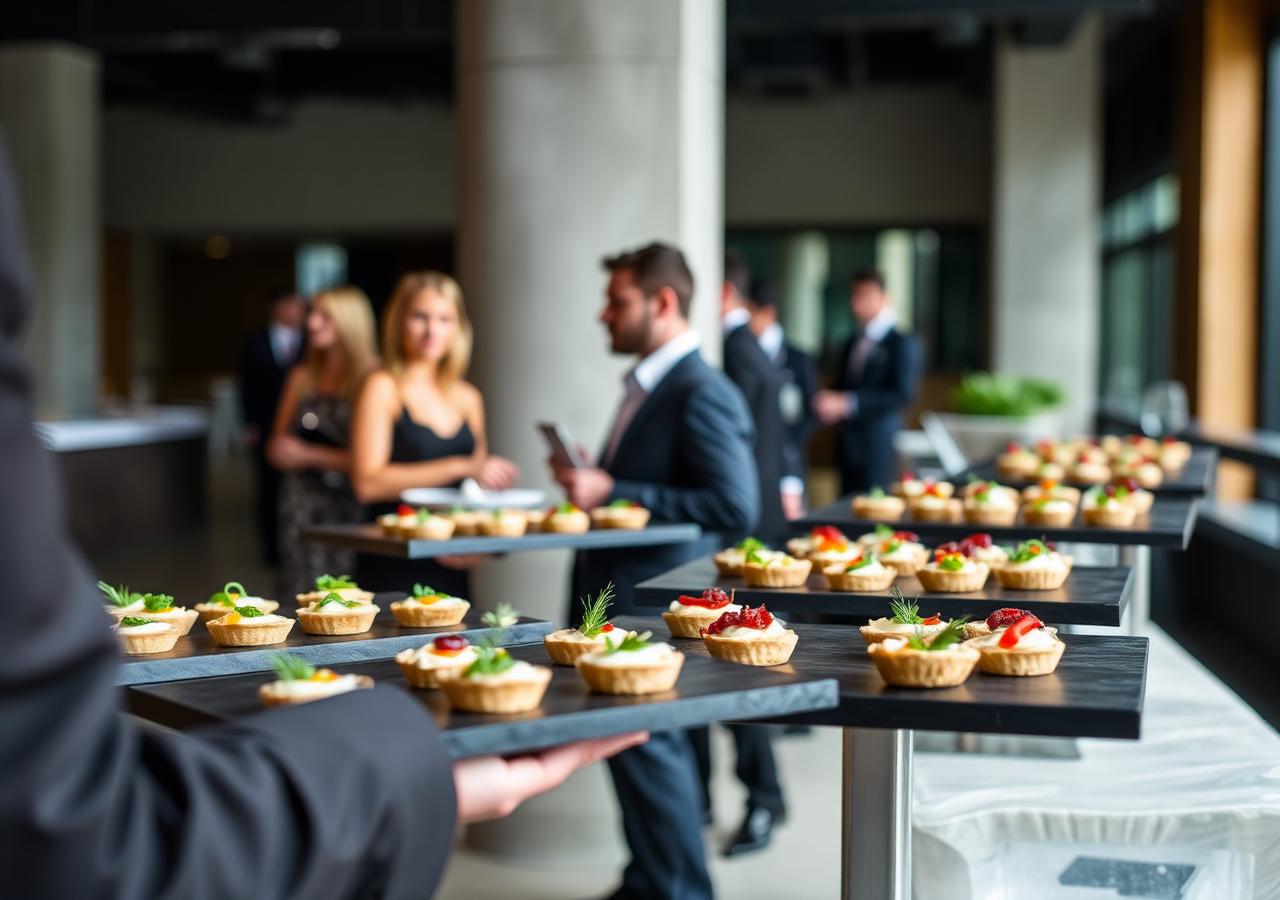 Cocktail corporate dans un lieu contemporain